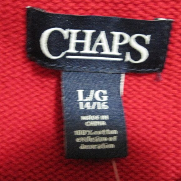 NWT Chaps red vest sz L 14/16 boys - Picture 4 of 6